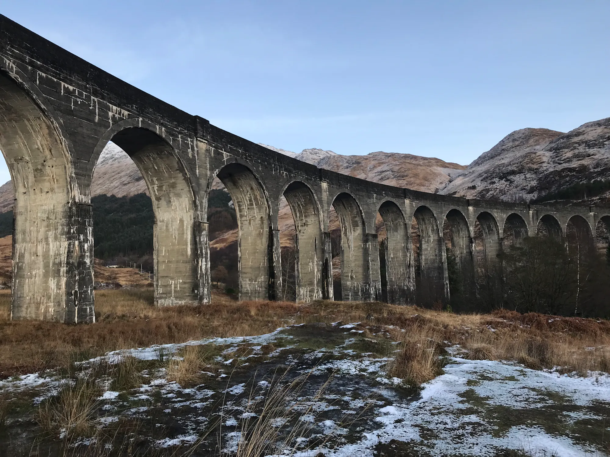 Glenfinnan Viaduct Bridge in Scotland