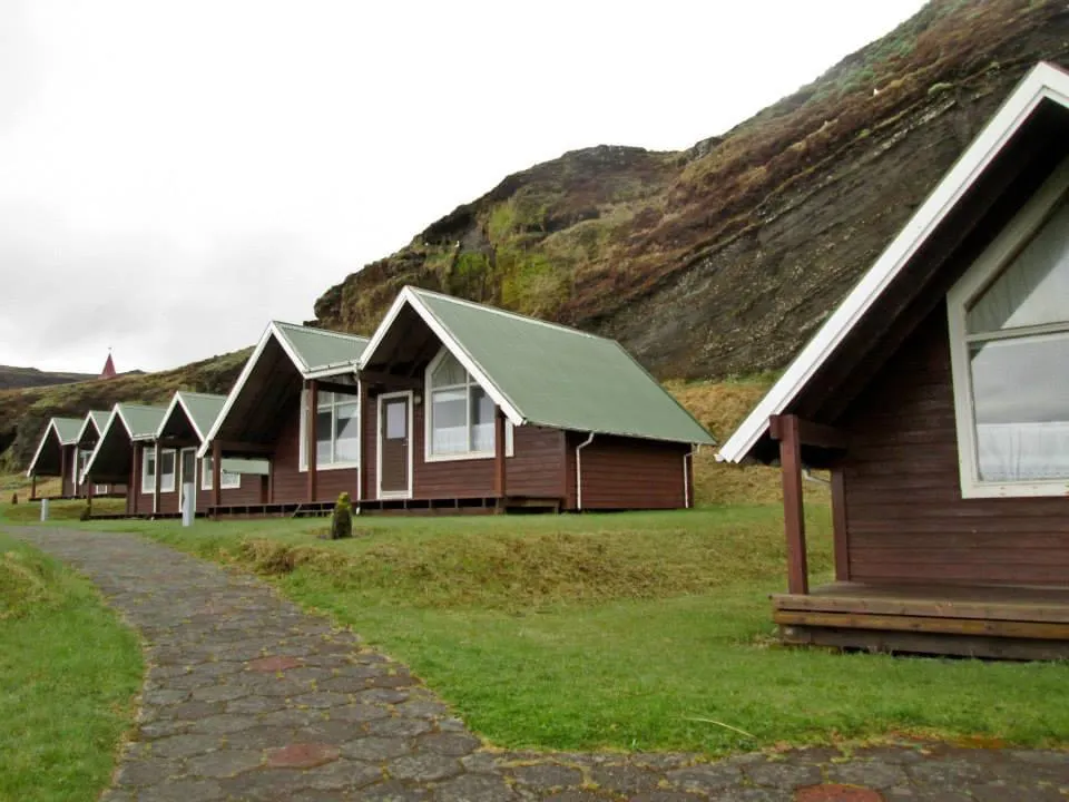 Vik Cottages in Iceland by the mountains
