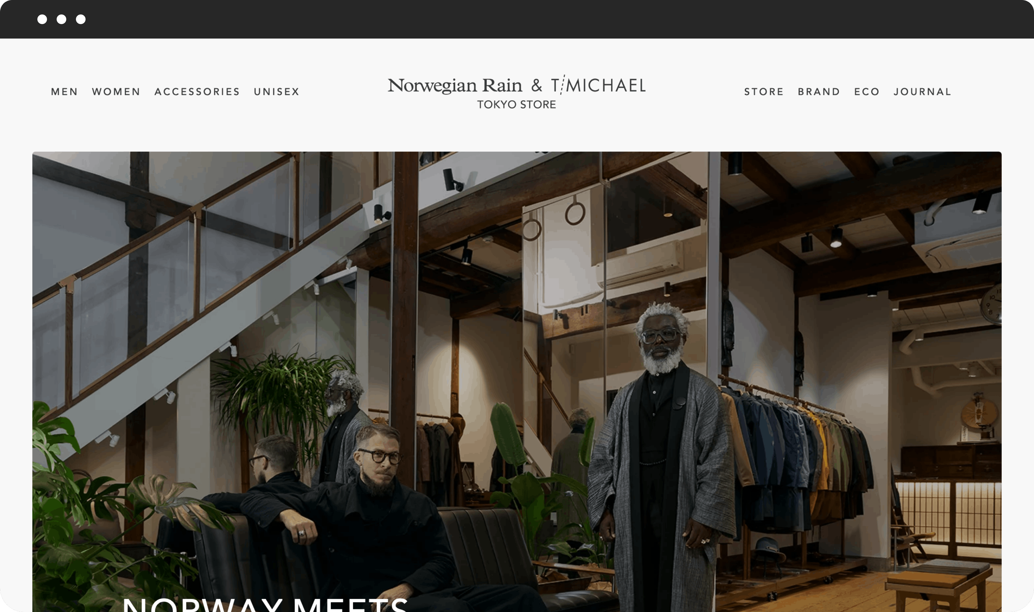 Norwegian Rain & T-Michael Japanのウェブサイトを開設しました