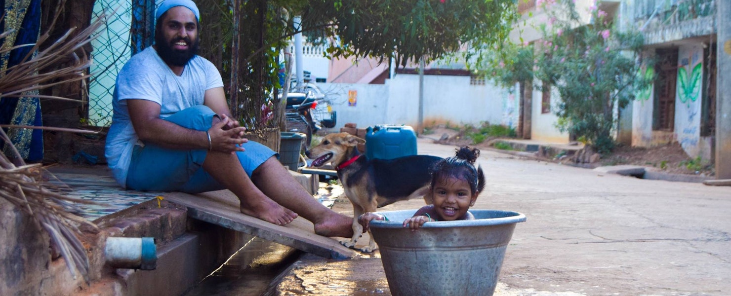 Nav and Divya's daughter, 2018 - South India