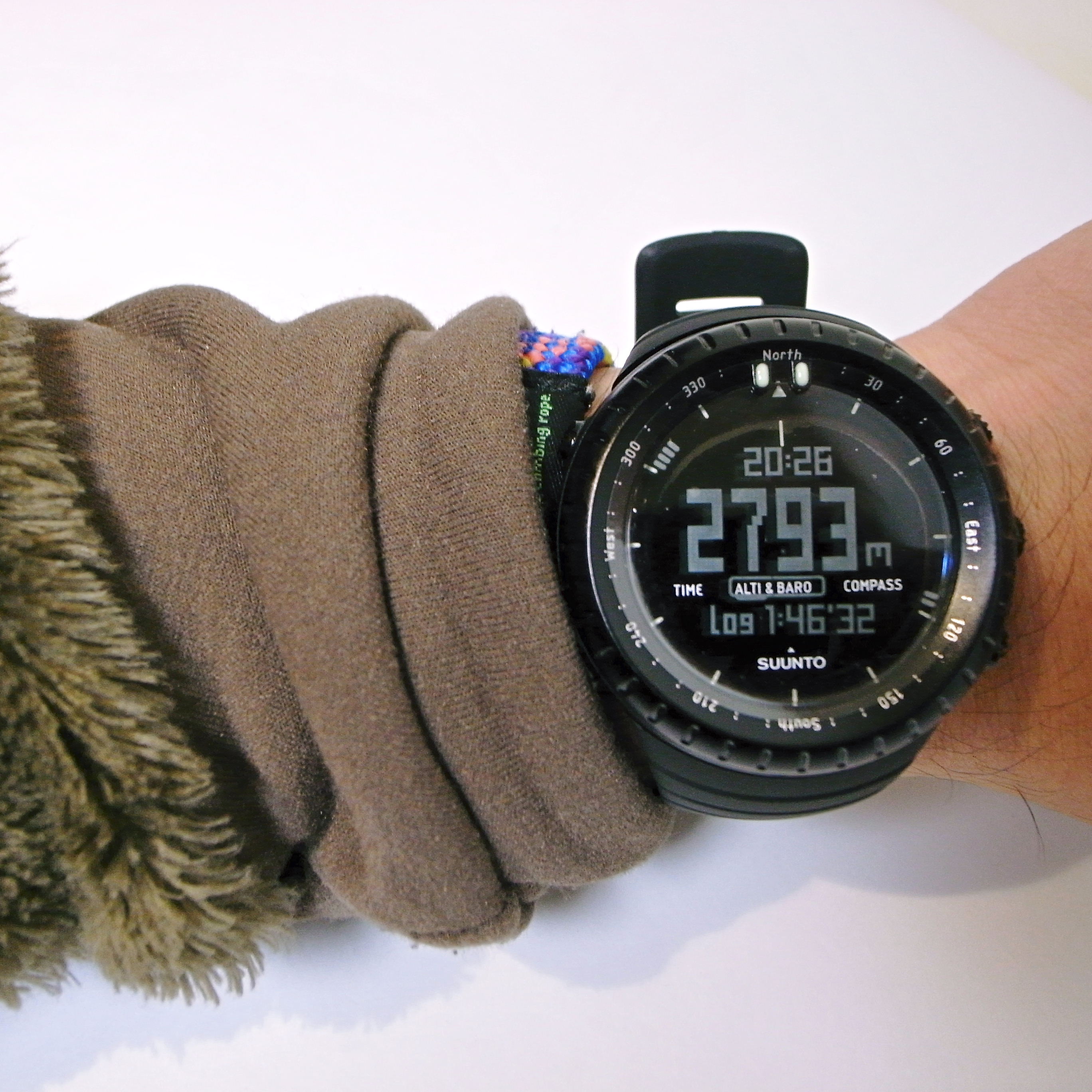 suunto core on wrist