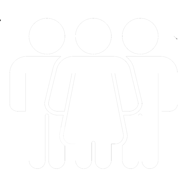 An icon of three people standing in a group