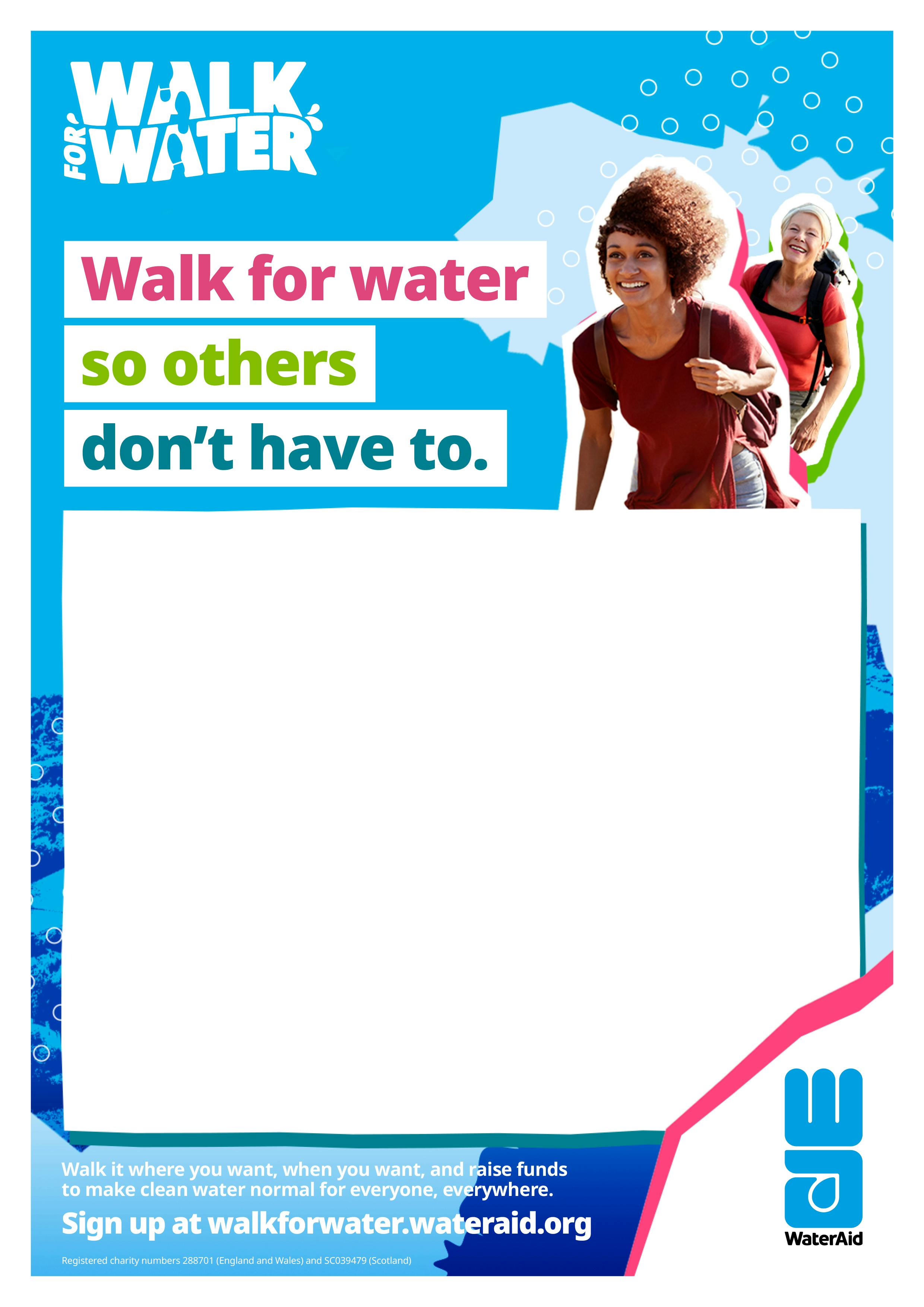 Walk for Water Poster