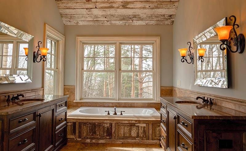 New bathroom remodel - rustic