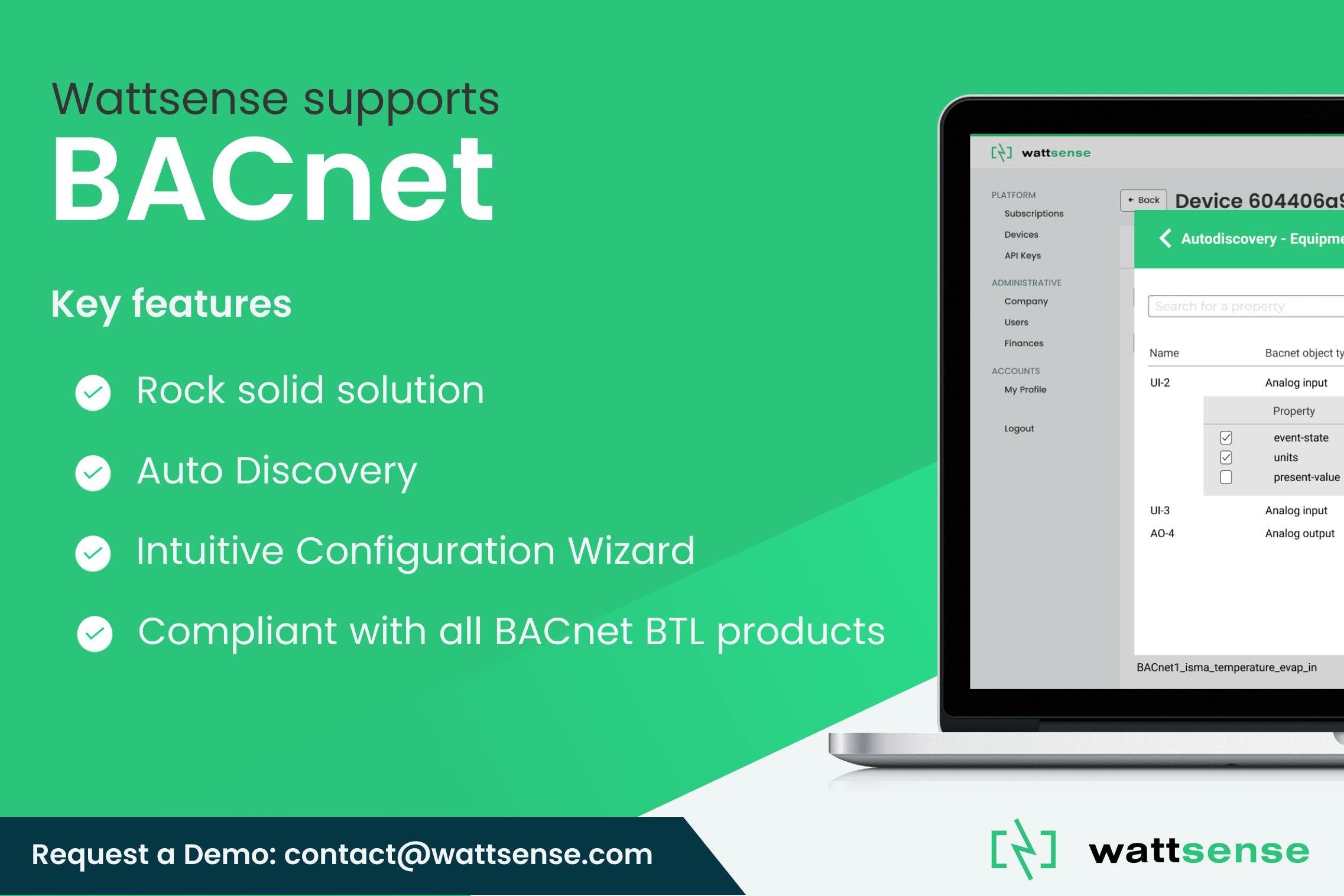 Breaking news: Wattsense supports BACnet