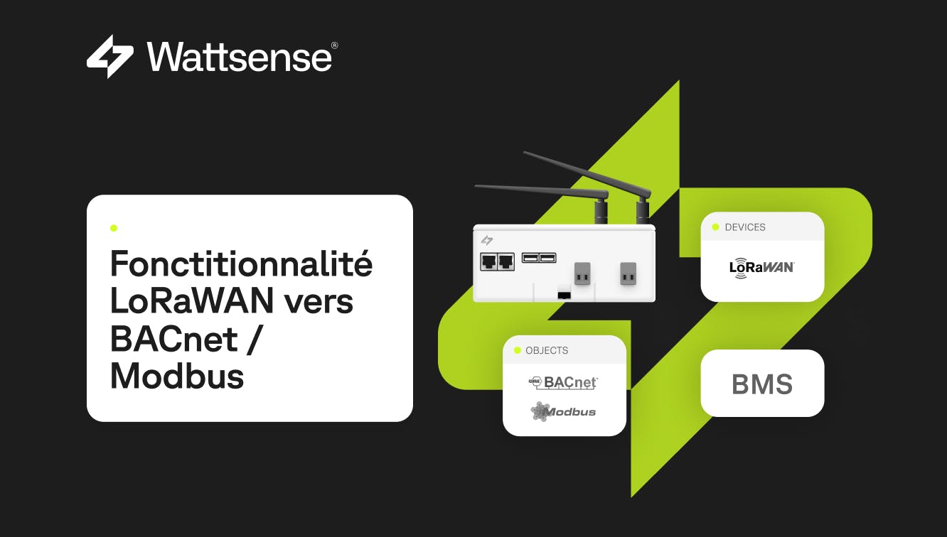 La fonctionnalité LoRaWAN vers BACnet/Modbus