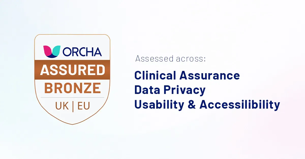 ORCHA Assured Bronze certification badge