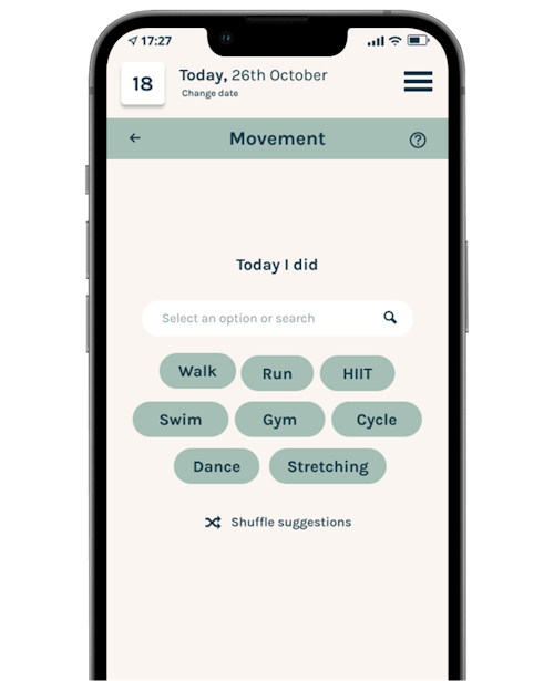 Pillar recording screen in the wavesix app