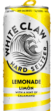 White Claw® Refreshr Lemonade Hard Seltzer. El texto en la imagen dice: "Limonada reinventada".