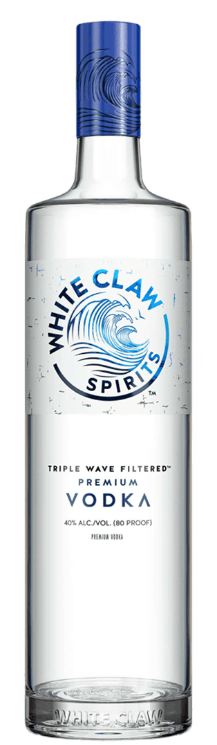 White Claw™ Premium Vodka. The bottle rotates to focus on different elements.