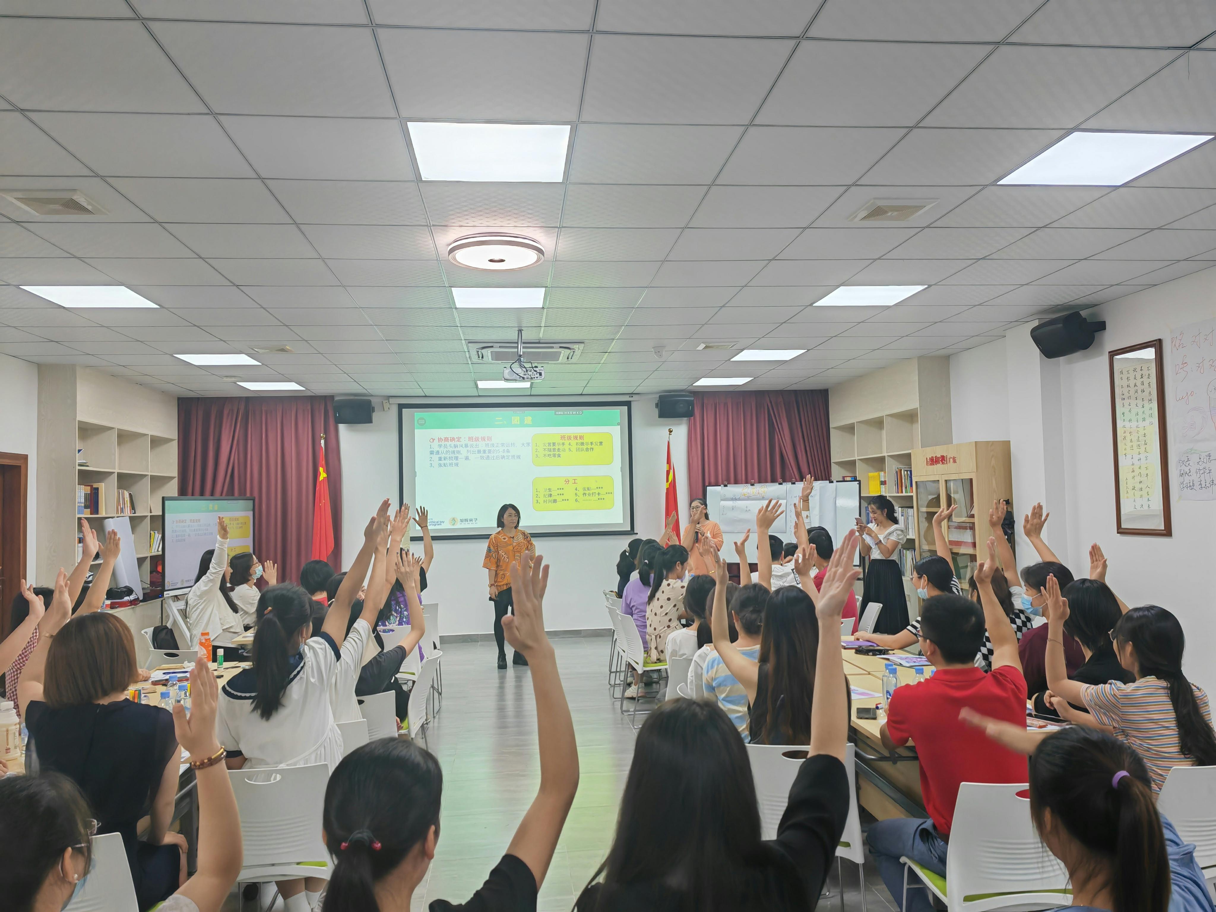 All participated teachers actively involved in the training course.