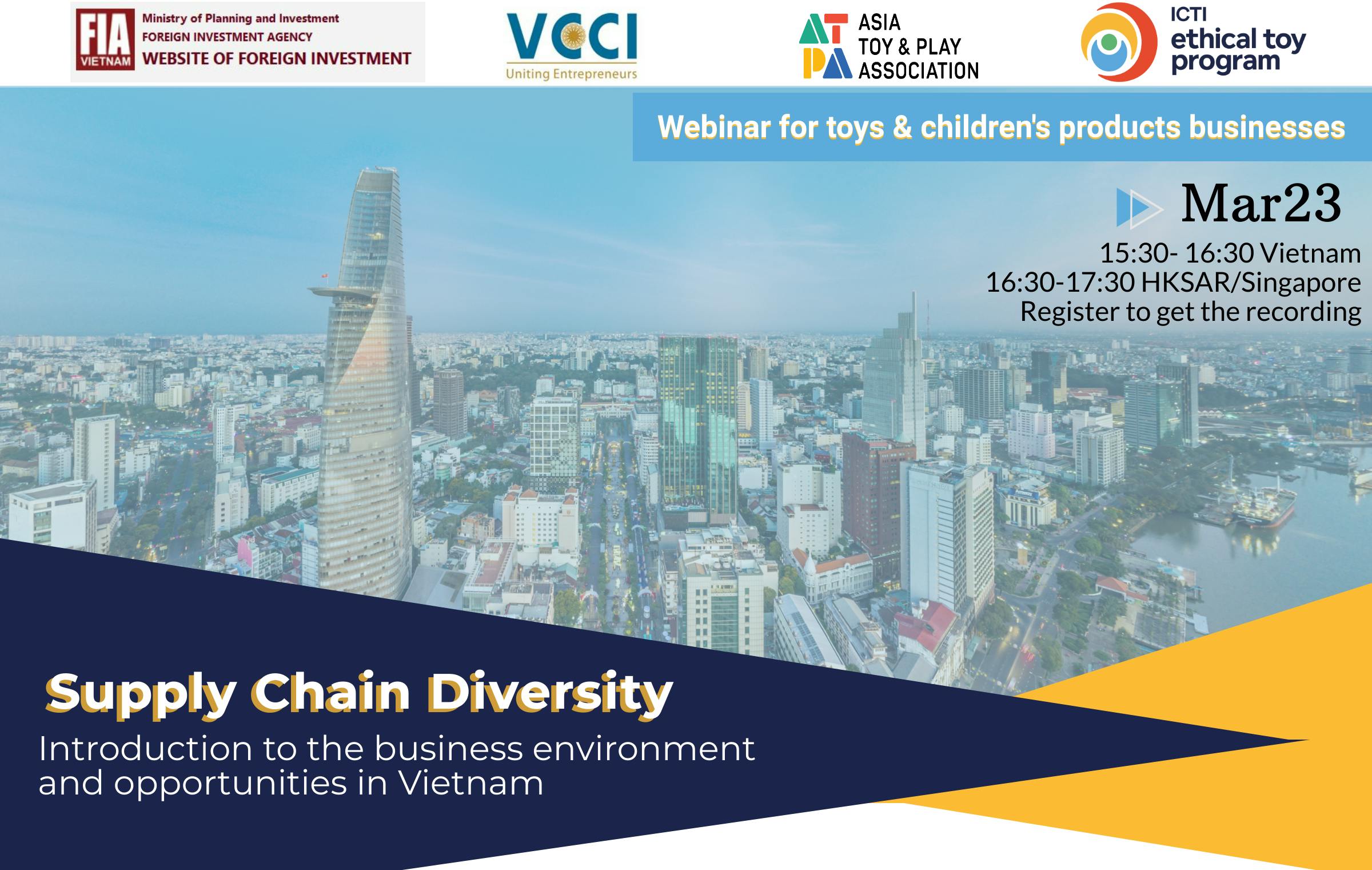 Supply Chain Diversity - Introduction to the business environment and opportunities in Vietnam