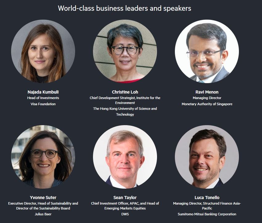 FT: Investing For Good Asia, World-class business leaders and speakers