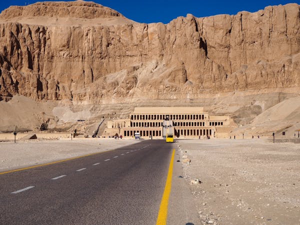 The approach to Hatshepsut Temple