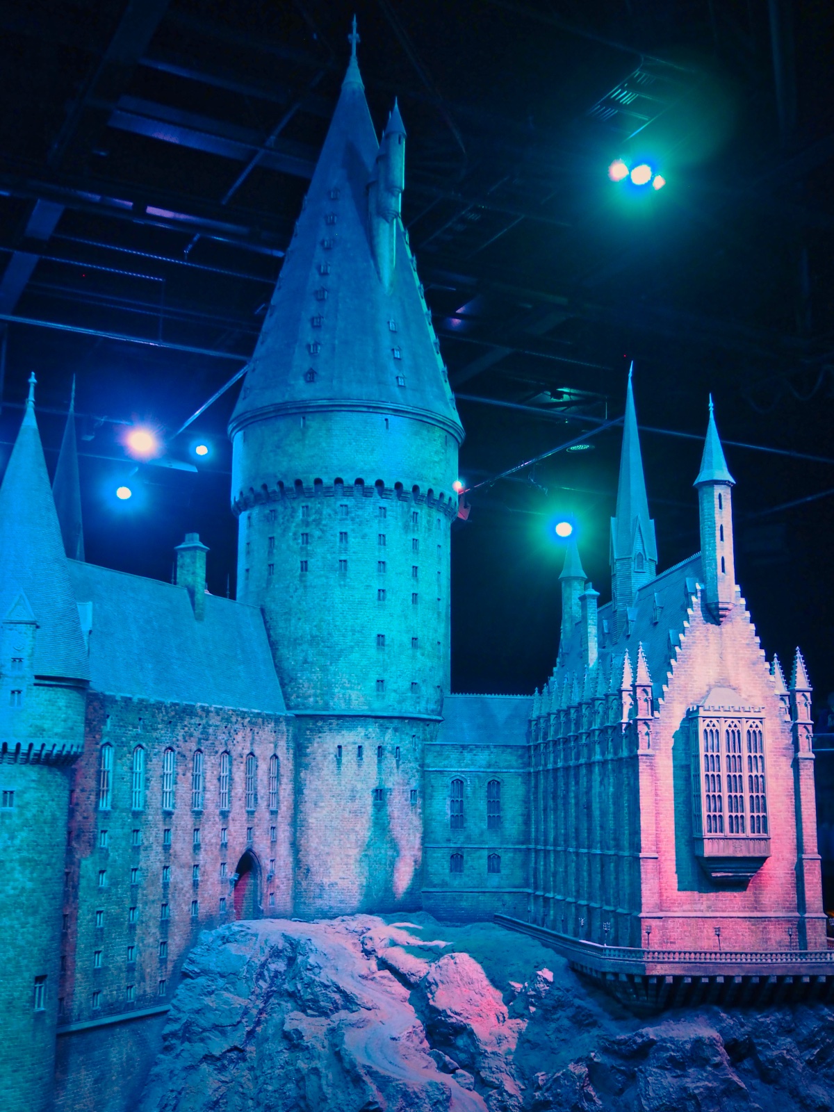 Model of Hogwarts used for fly-overs