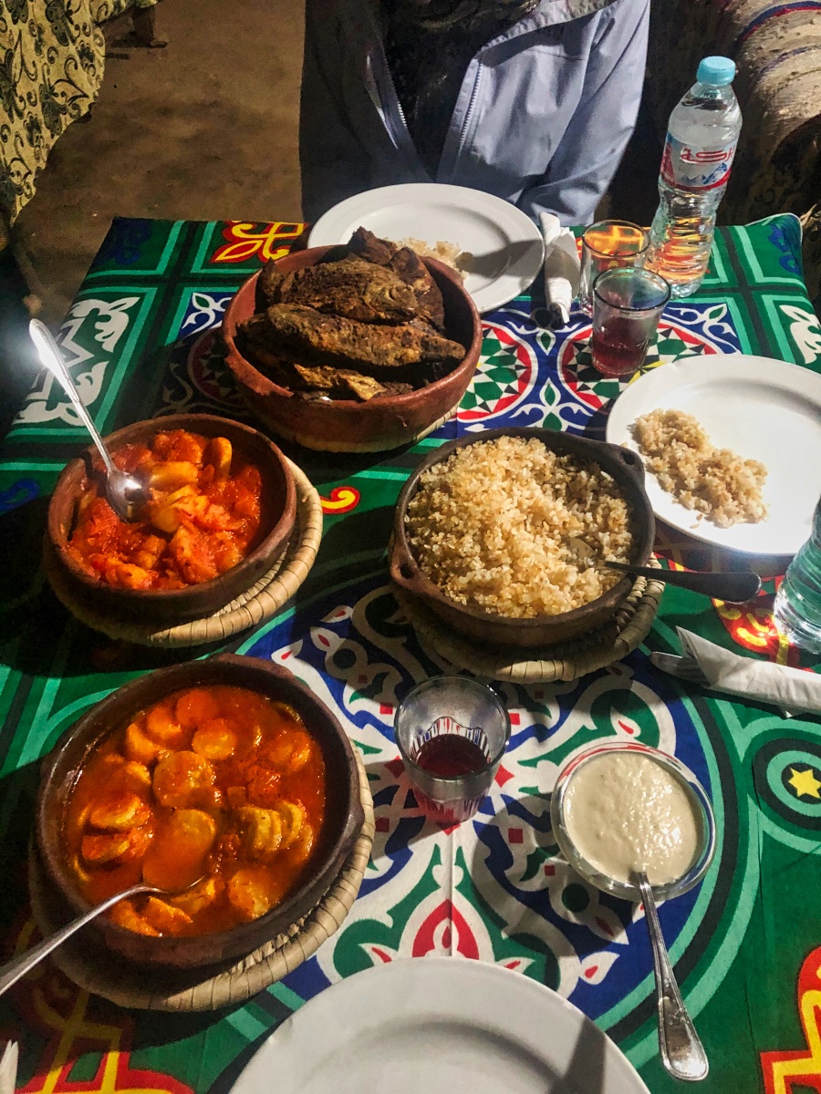 Outdoor dinner at Nubian House