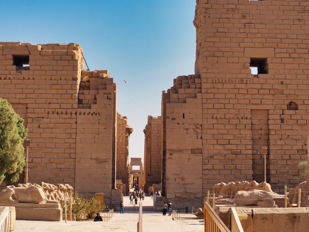 Entering Karnak Temple