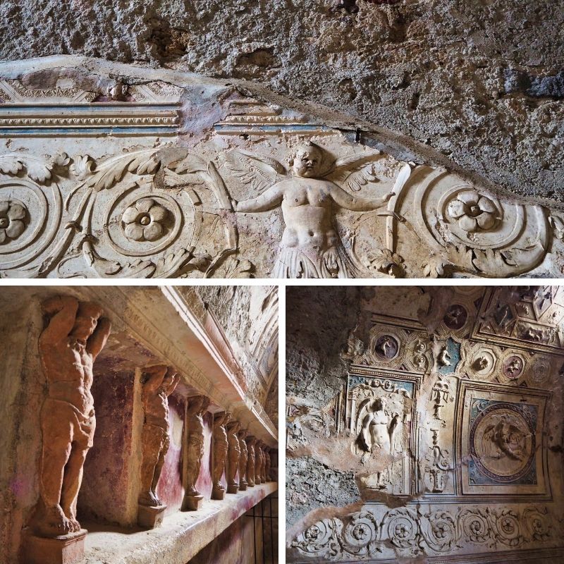 Artwork in the Forum Baths