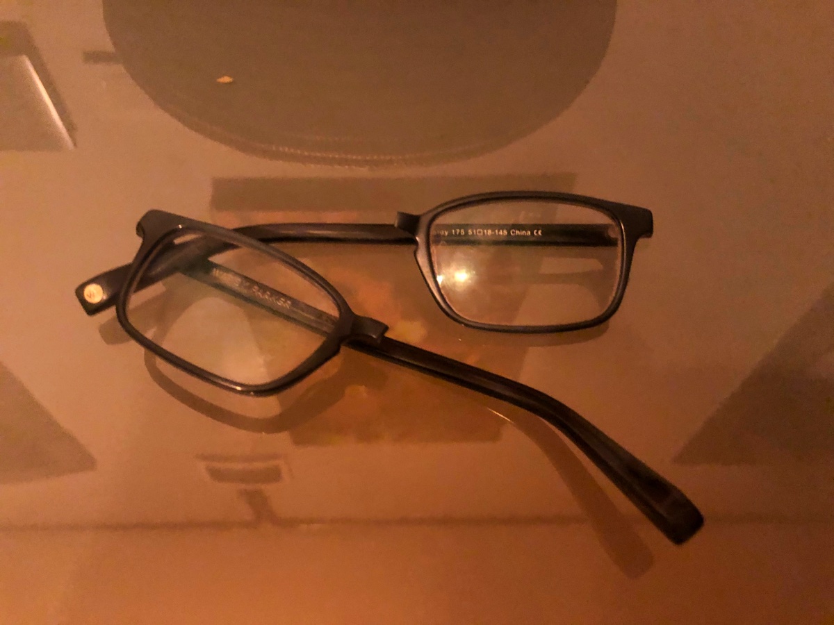 The broken glasses