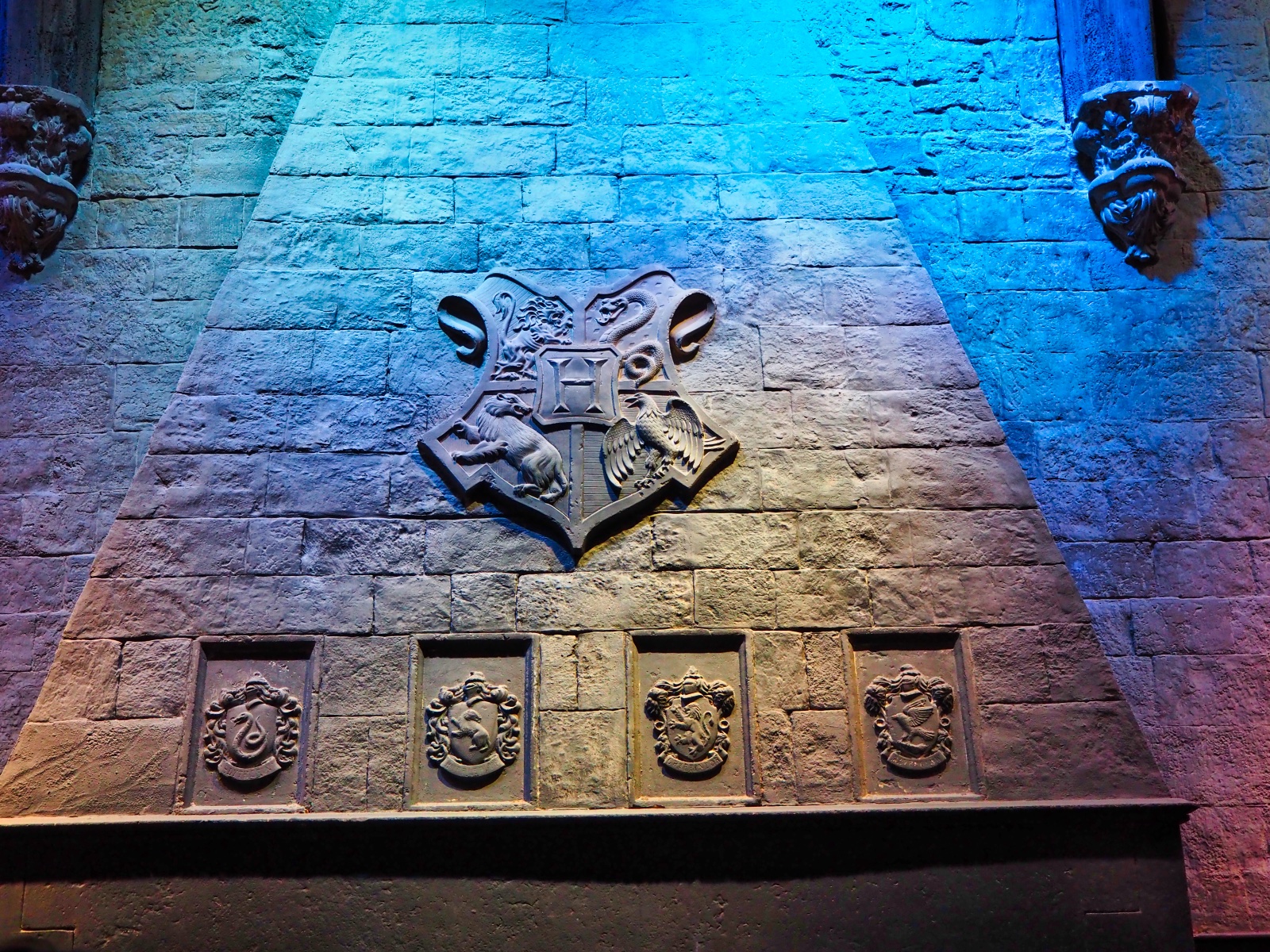 The 4 houses represented in the Great Hall