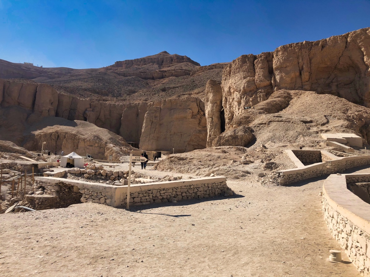 On the path in the Valley of the Kings