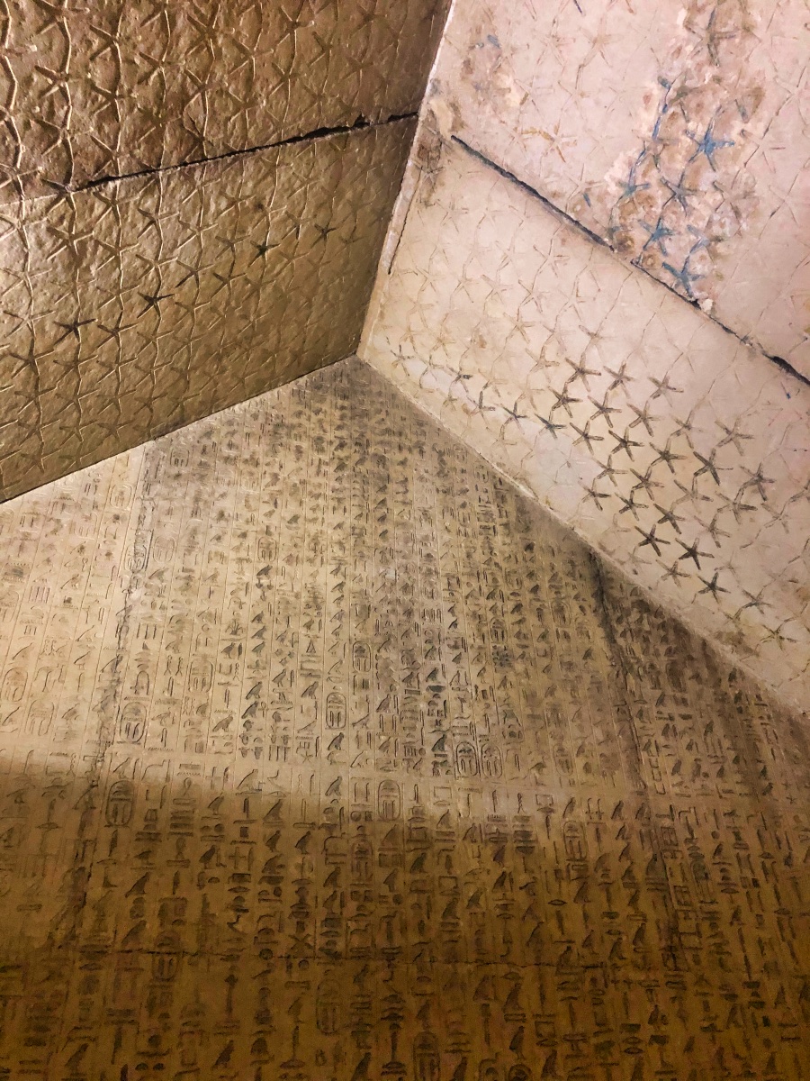 Inside Khafre's burial chamber