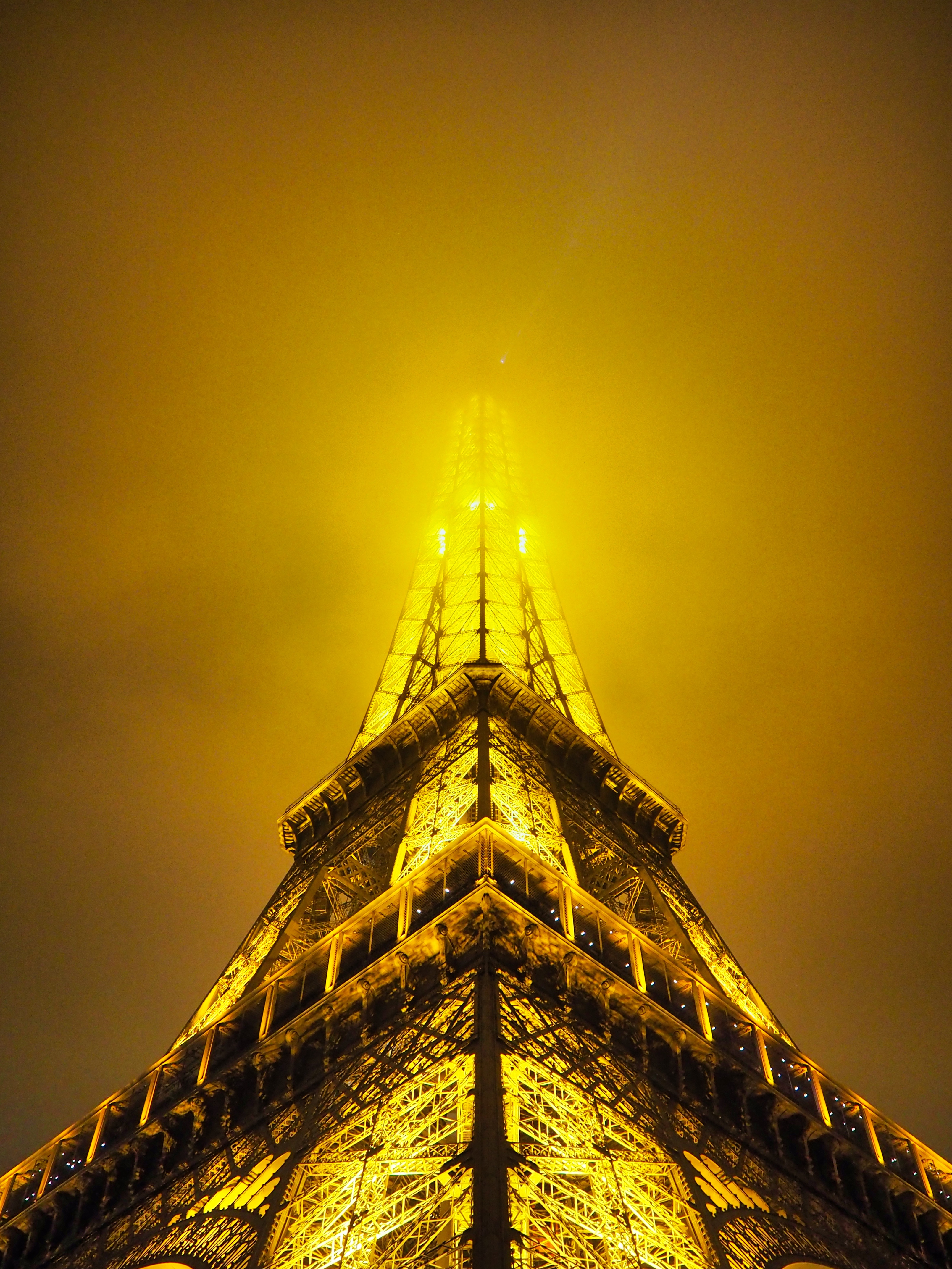 Eiffel Tower in the fog