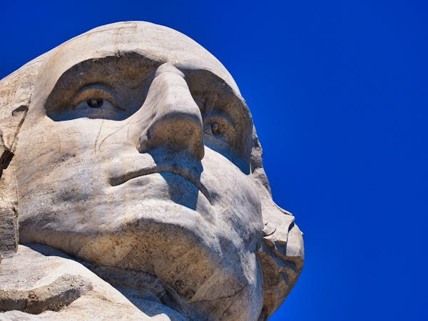 Mt Rushmore - George Washington up close