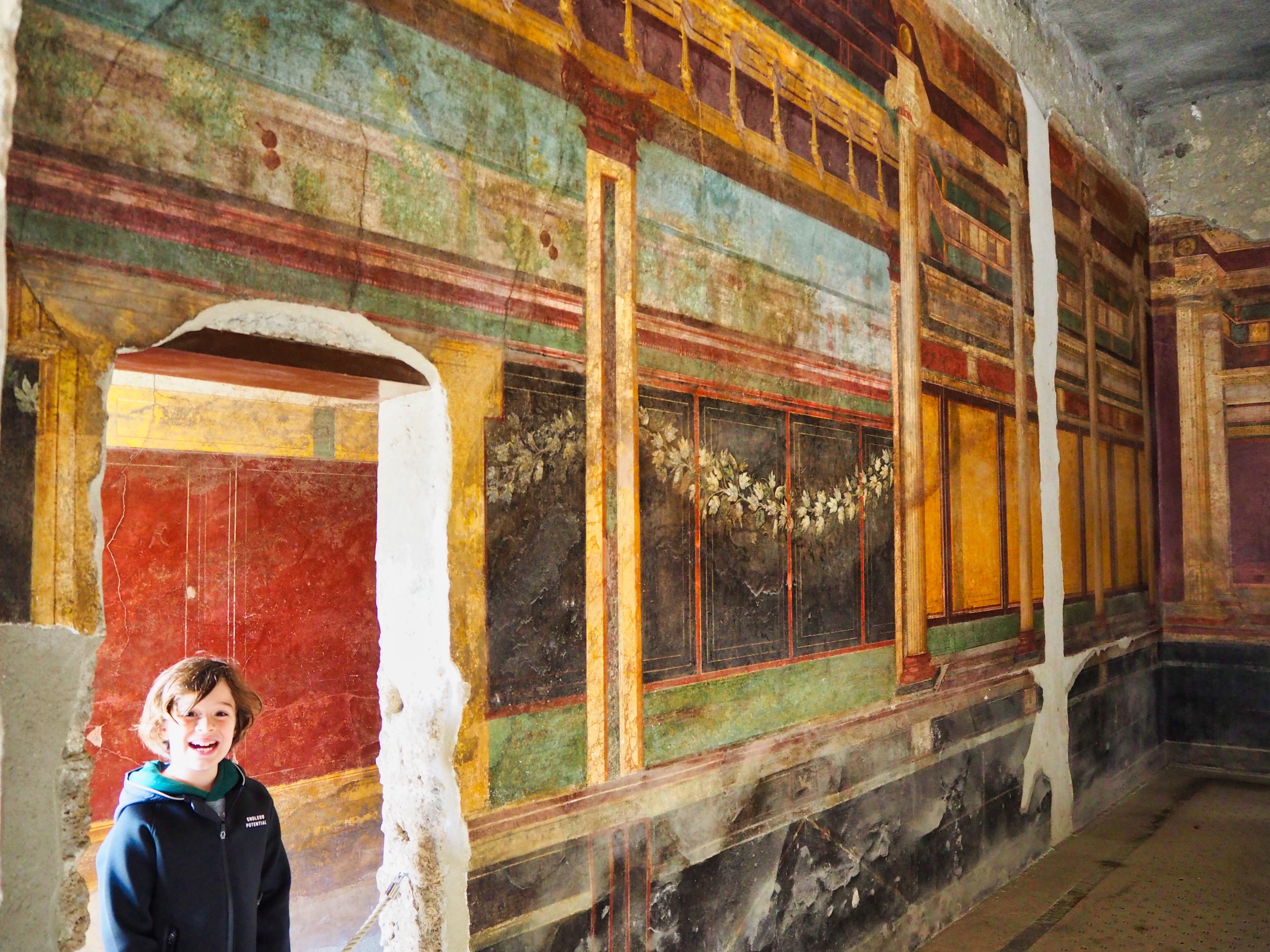 H living his best life in the Villa Dei Mistiri