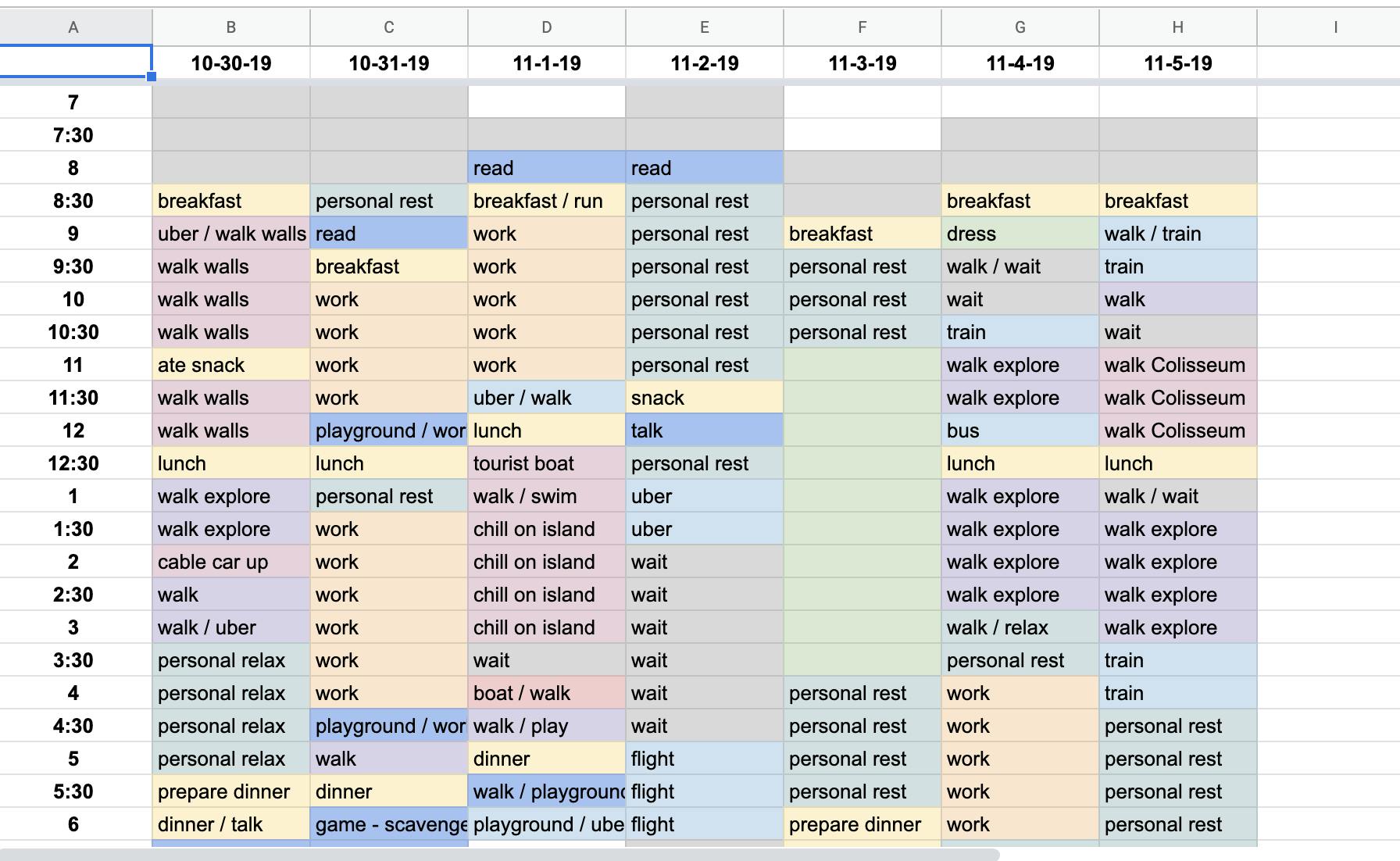 screenshot of data 