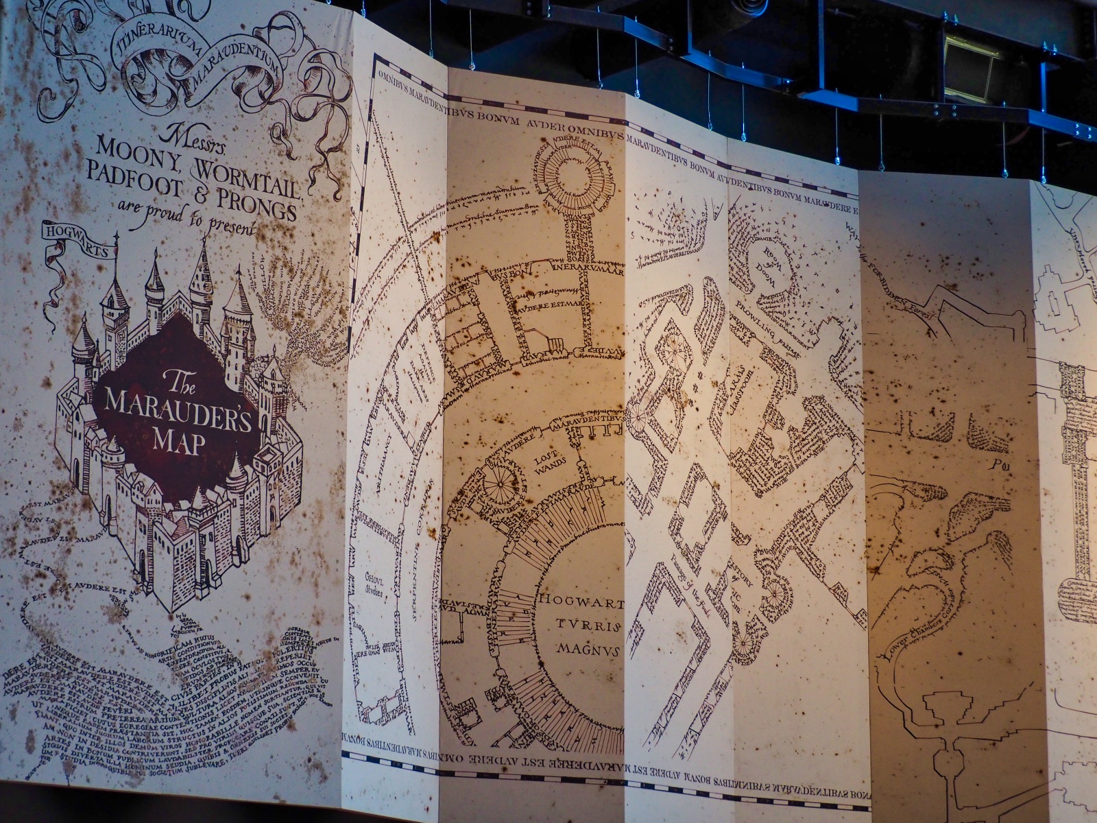 Gigantor Marauders Map at the entrance