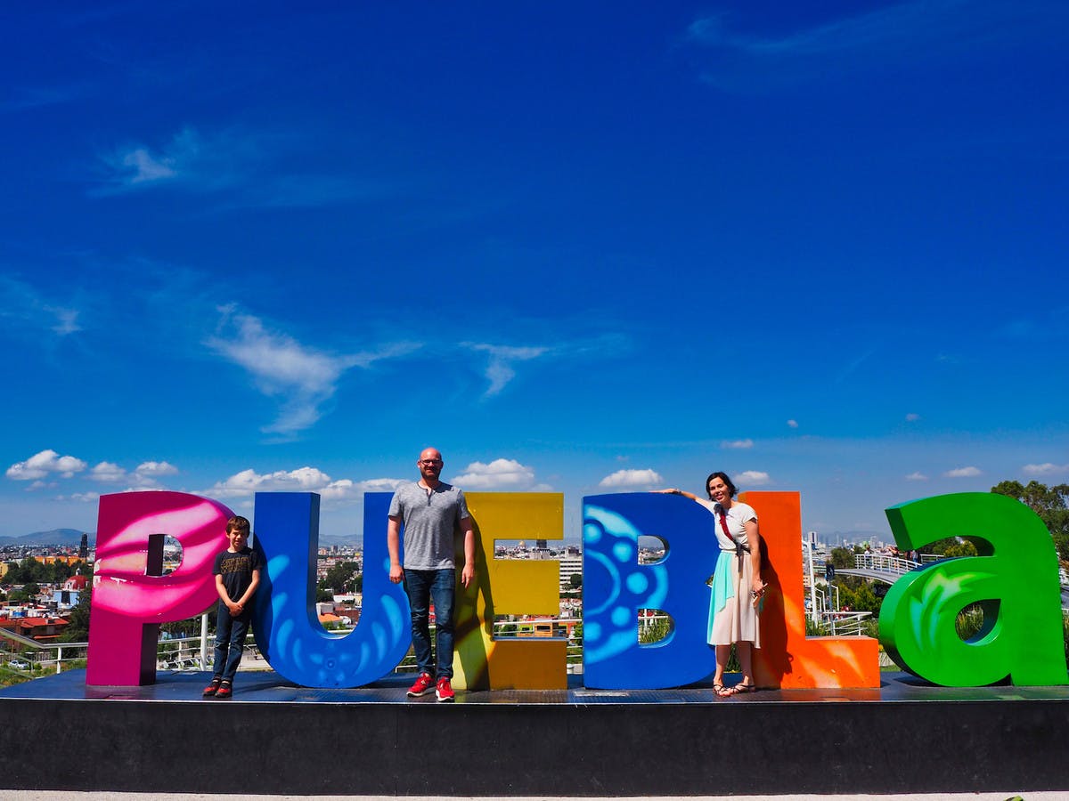Family In Puebla, Mexico