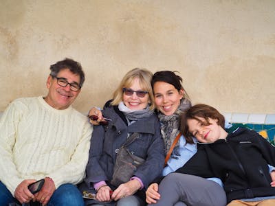 Family photo at Park Guell