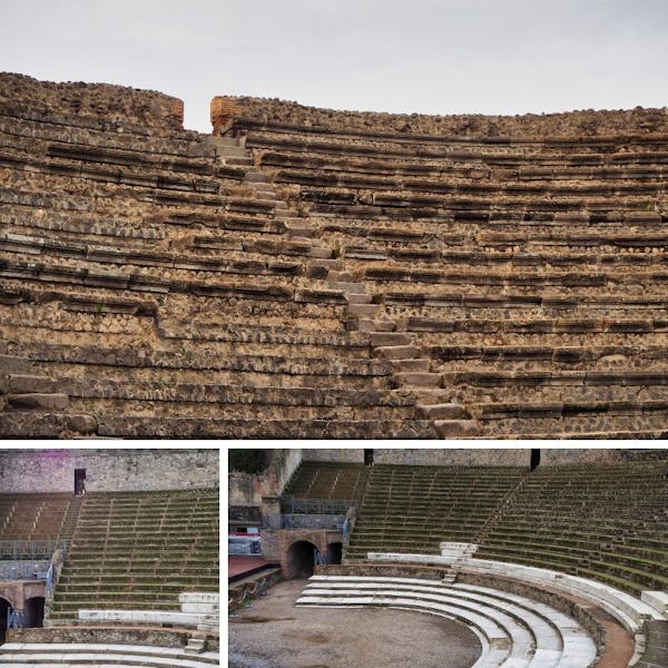 Sitting in the Pompeii theater