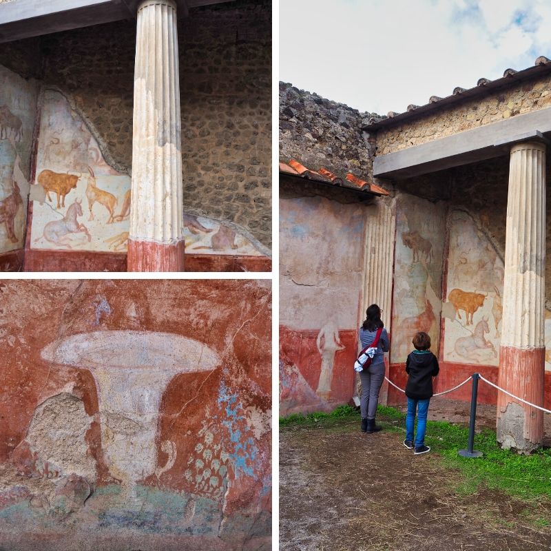 Laura and H admiring paintings