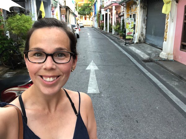 Empty streets of Old Phuket City 