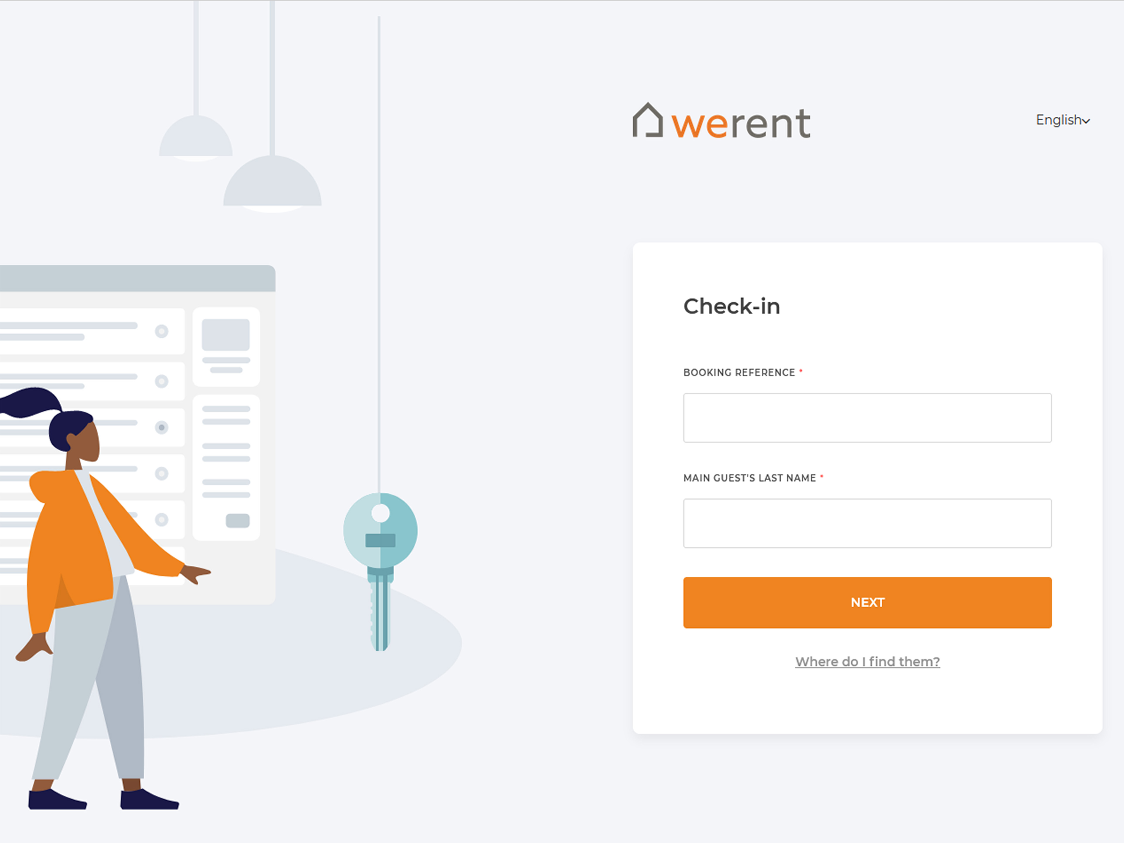 Our online check- in is a very easy tool which will safe a lot of time for you.