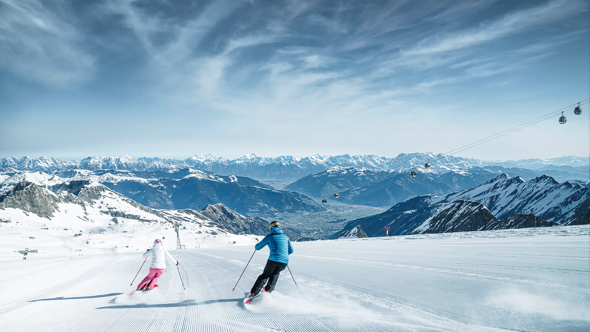 skiing in spring is possible, of course on the glacier Kitzsteinhorn in Kaprun