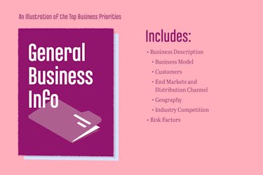 General Business Info Section of a 10-K Report