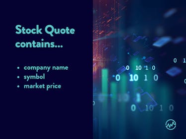 In order to know how to read a stock, an investor must know the stock quote contains contains a company name, symbol and market price