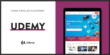 Udemy is a popular platform to create and sell courses