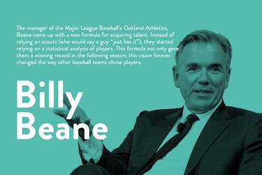 What is a visionary leader? Manager of the Oakland Athletics Billy Beane on being a visionary leder
