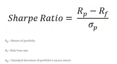 Sharpe Ratio formula