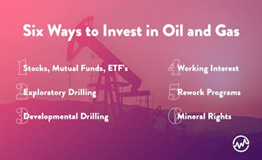 Six ways to invest in oil and gas