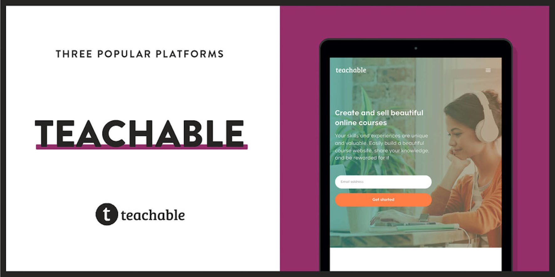Teachable is a popular platform to sell courses online
