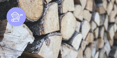 Organized stack of wood