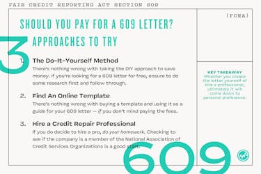 Should you pay for a 609 credit repair letter? Here are 3 approaches