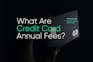 Credit card annual fees explained