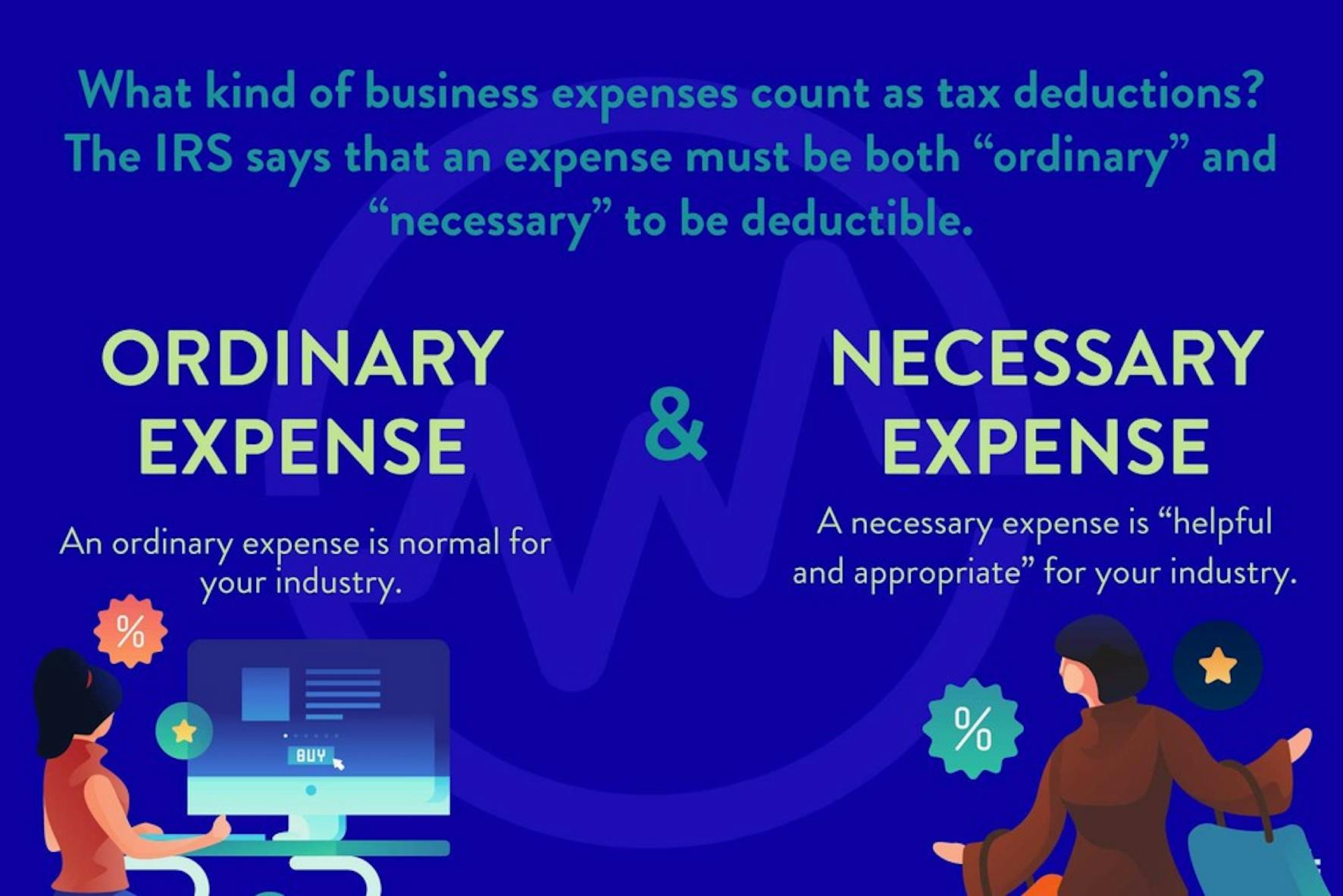 Understanding an ordinary expense vs necessary expense when discussing how do tax write-offs work