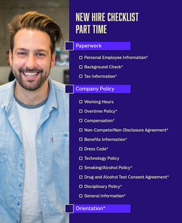 New Hire Checklist for Part Time Employees